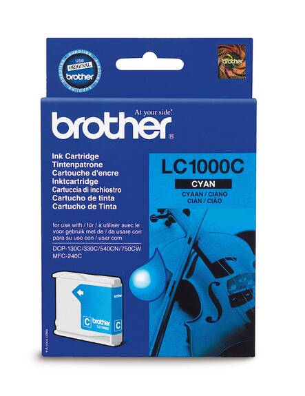 BROTHER LC1000C mustesuihku - Mustesuihkuvärit Brother - 116050 - 1