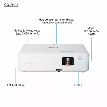 Dataprojektori EPSON CO-FH01 - Projektorit - 186330 - 1