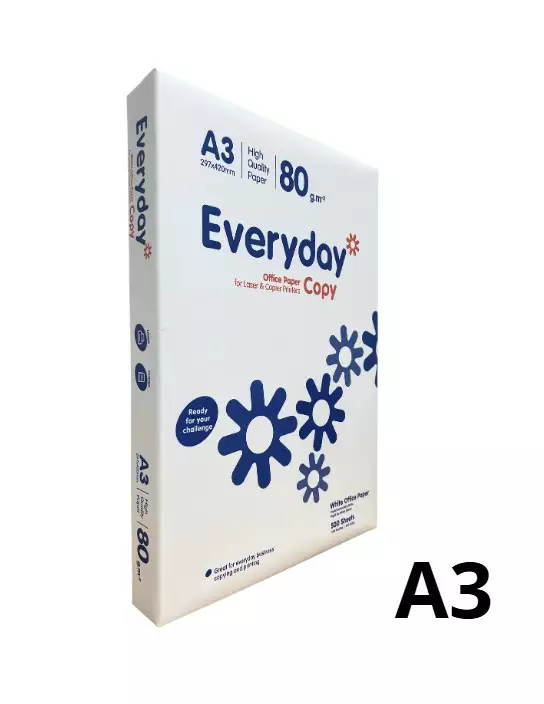 Kopiopaperi A3/80g Everyday/Multilaser - Kopiopaperit - 116711 - 1