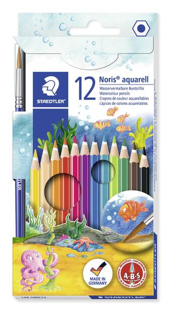 Puuvärikynä 12/srj STAEDTLER Noris Aquarell - Puuvärit - 126992 - 1