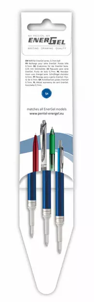 Geelikynän säiliö 0,7mm PENTEL Energel - Geelikynät - 183655 - 2