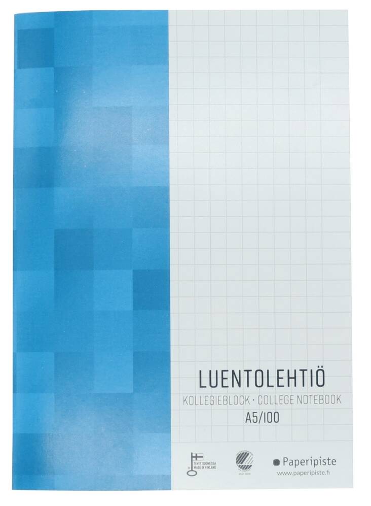 Luentolehtiö A5/100 7x7mm PAPERIPISTE - Avo- ja muut lehtiöt - 102015 - 1