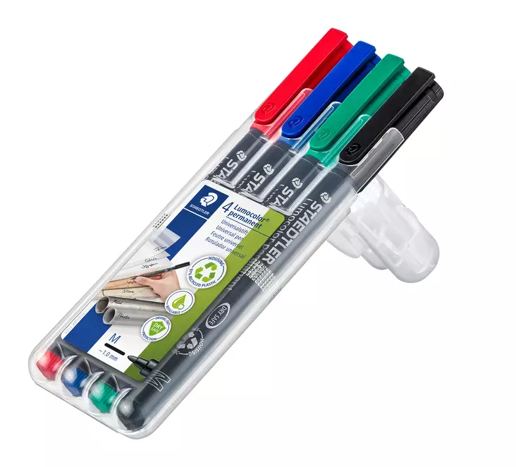 Merkkauskynäsarja M/1mm STAEDTLER - Piirtoheitinkynät spriiliukoiset - 119066 - 1