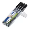 Merkkauskynäsarja S,F,M,B STAEDTLER - Piirtoheitinkynät spriiliukoiset - 126897 - 1