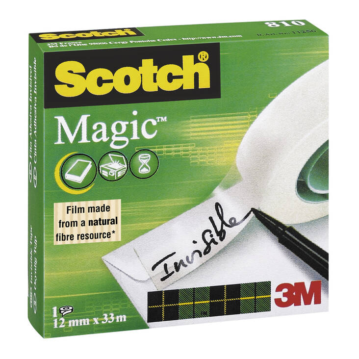 Asiakirjateippi SCOTCH 810 12mmx33m - Asiakirjateipit - 104547 - 1