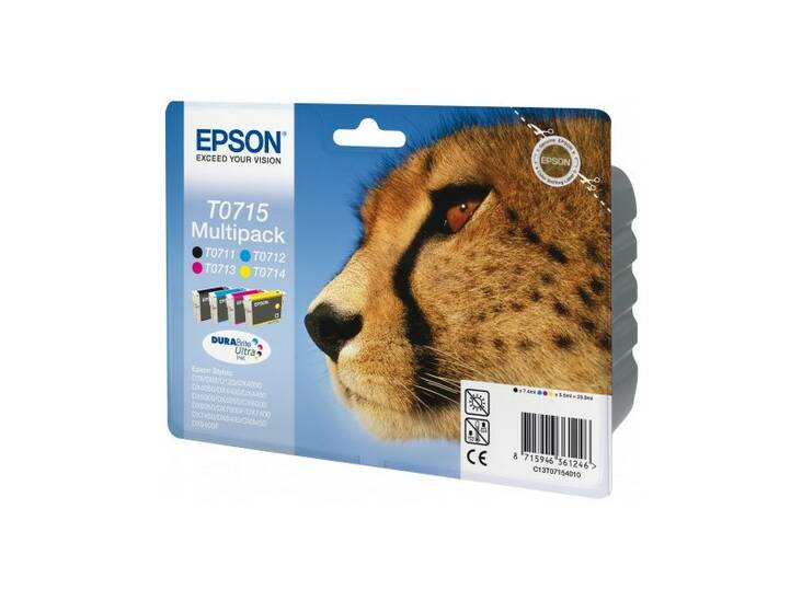 EPSON T0715 Multipack mustesuihku - Mustesuihkuvärit Epson - 116587 - 1