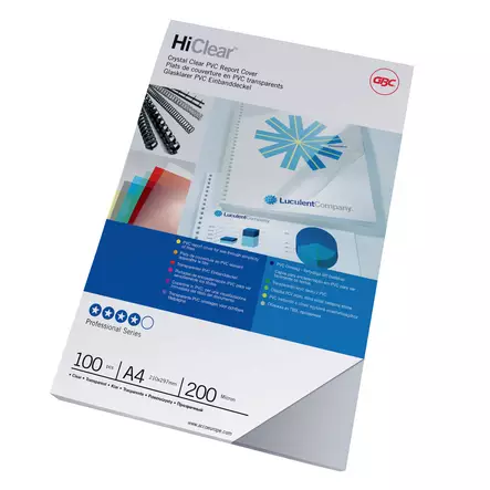 Sidontakansi A4 200mic GBC PVC - Kirjasidontakannet - 186328 - 2