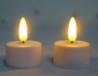 Led-tuikkukynttilä ajastimella 3,8x5cm - Kynttilät, lyhdyt ja tarvikkeet - 183209 - 2