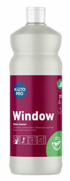 Ikkunanpuhdistusaine 1L KIILTO Window - Lasi ja peili - 152690 - 1